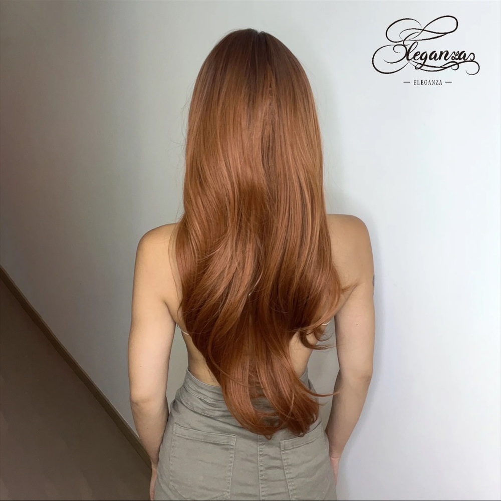 Copper Red Wig W/ Bangs